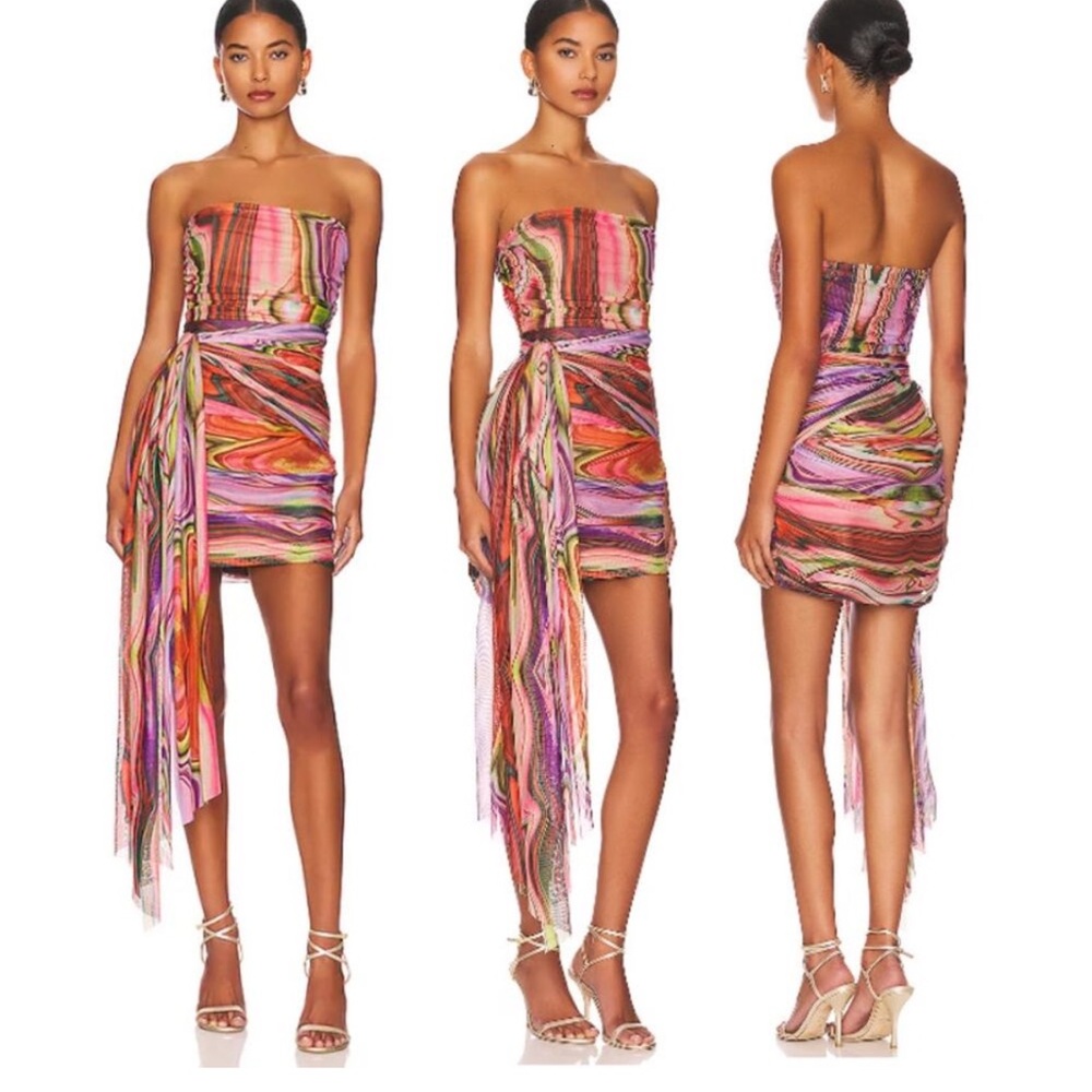 Elliatt Multicolor Strapless Mini Dress